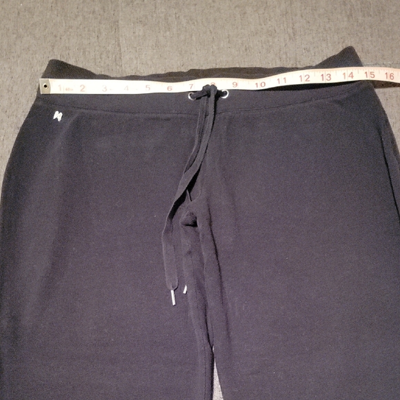Fleece Cheeky Bootcut Sweat Pant W/ Back Pockets Black Sz. S - Picture 3 of 7